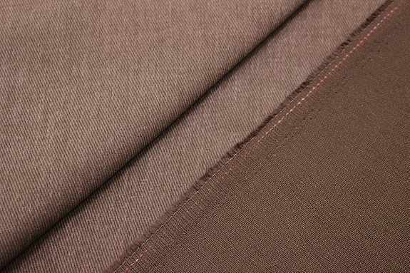 Джинс с ворсом цв.Коричневый винтаж, ш.1.5м, хлопок-100%, 330гр/м.кв