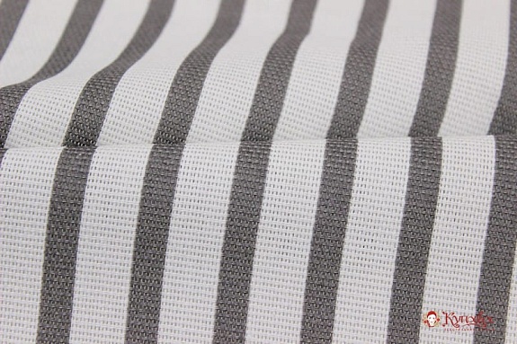 Рогожка "Темно-серая полоска", ш.1.5м, хлопок-100%, 165гр/м.кв